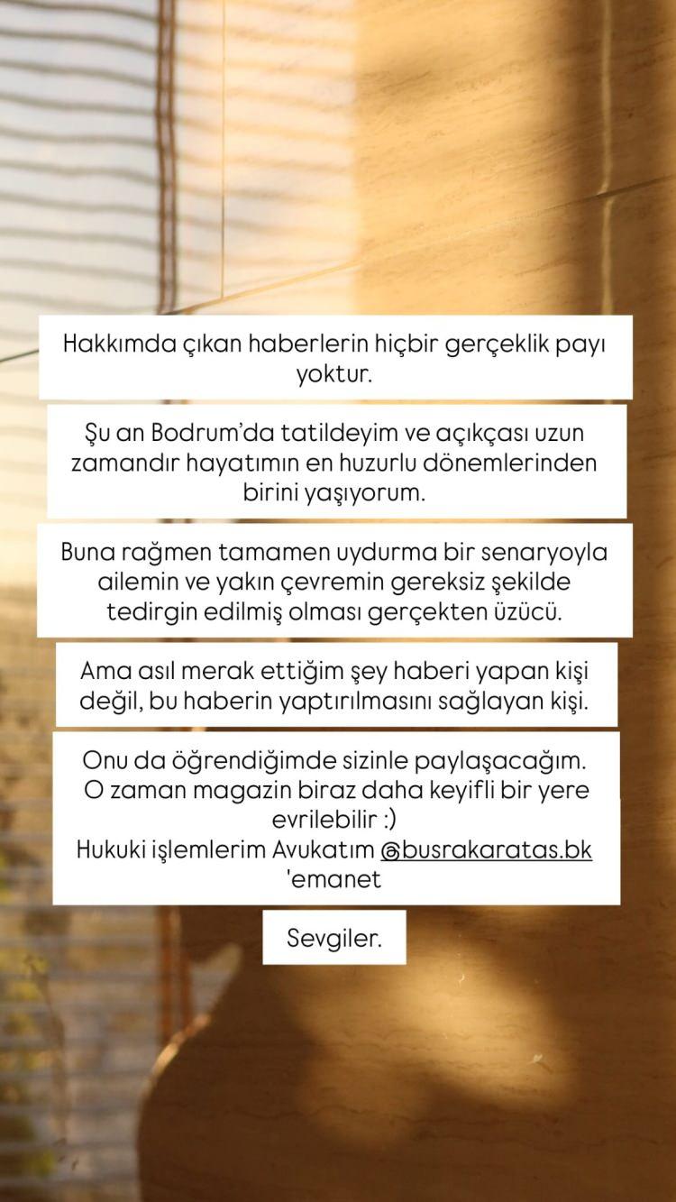 <p><strong>Hakkında &ccedil;ıkan haberlerin ger&ccedil;eği yansıtmadığını ifade eden Şahin, <span style="color:#800080"><em>"Tamamen uydurma bir senaryoyla ailem ve yakın &ccedil;evrem gereksiz şekilde tedirgin edildi"</em></span> dedi.&nbsp;</strong></p>
