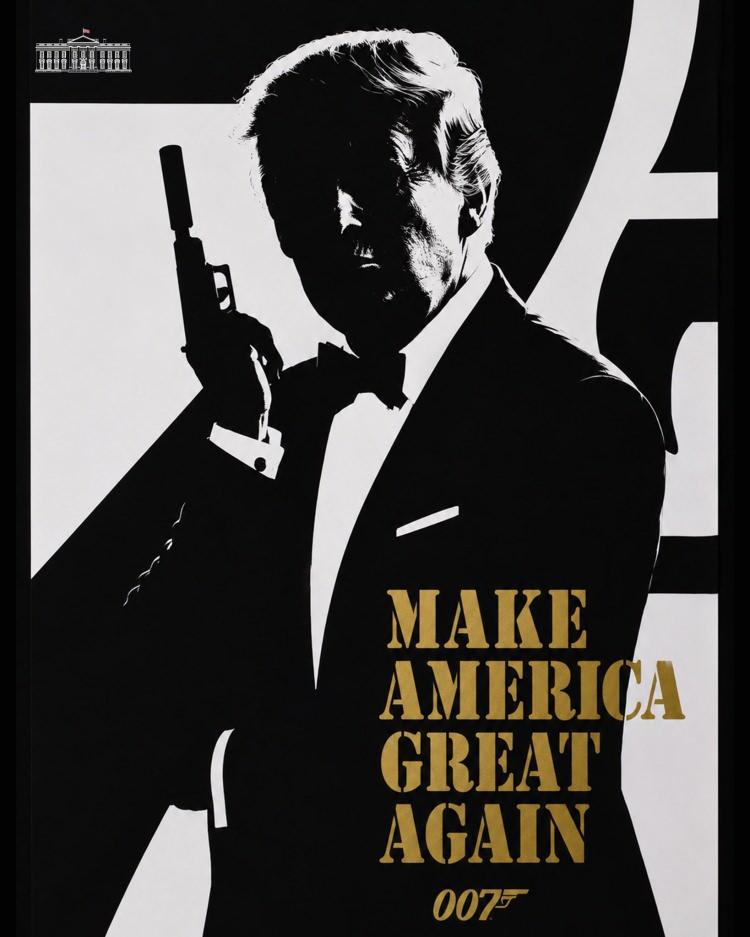 <p><strong>Beyaz Saray, resmi oyuncu se&ccedil;imi s&uuml;recine Donald Trump'ı 007 olarak g&ouml;steren bir g&ouml;rsel paylaşarak yanıt verdi</strong>.</p>

<p>&nbsp;</p>
