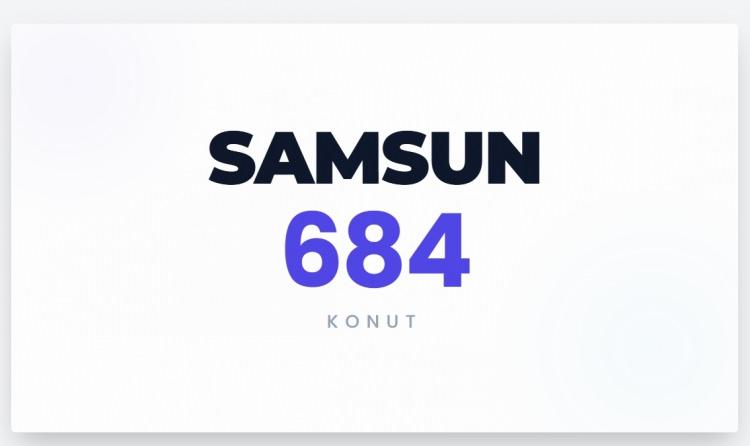 <p><span style="color:#A52A2A"><strong>SAMSUN&nbsp;</strong></span></p>
