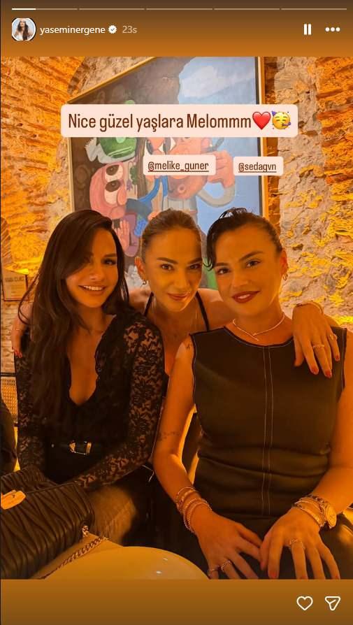 <p><strong>&Uuml;nl&uuml; oyuncu Yasemin Ergene, paylaşımına "Nice g&uuml;zel yaşlara Melommm" notunu d&uuml;şerek paylaşımda bulundu.</strong></p>
