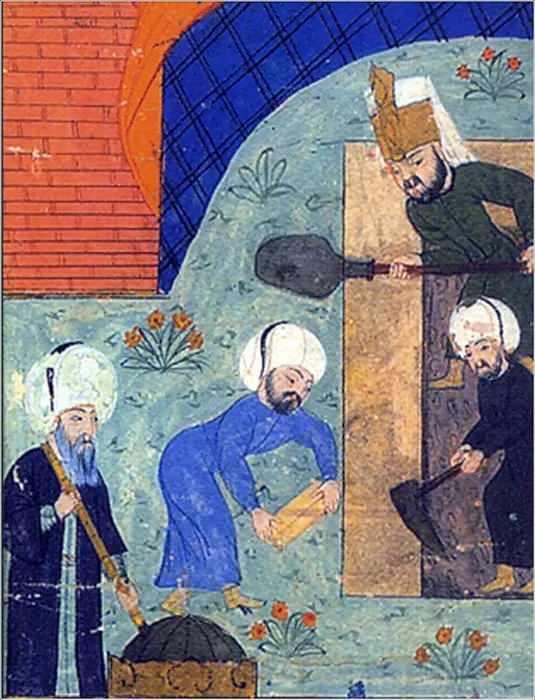 <p><strong>B&uuml;y&uuml;k deha, yapıların sarsıntı anında devrilmesini &ouml;nlemek amacıyla temelleri yukarıya doğru kademeli olarak daralan bir piramit formunda tasarladı. Geniş bir har&ccedil; tabakasının &uuml;zerine ızgara sistemler kurarak temeli dayanıklı hale getirdi.</strong></p>
