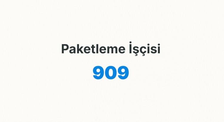 <p><strong>PAKETLEME </strong>İŞ&Ccedil;İSİ&nbsp;</p>
