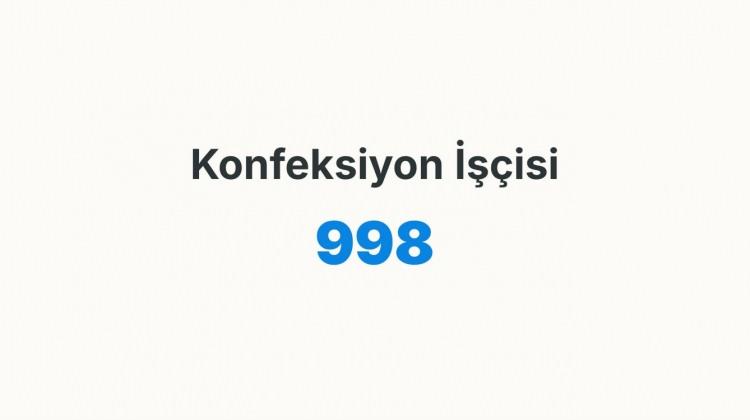 <p><strong>KONFEKSİYON İŞ&Ccedil;İSİ&nbsp;</strong></p>
