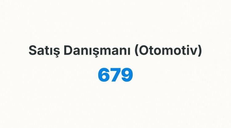 <p><strong>SATIŞ DANIŞMANI&nbsp;</strong></p>
