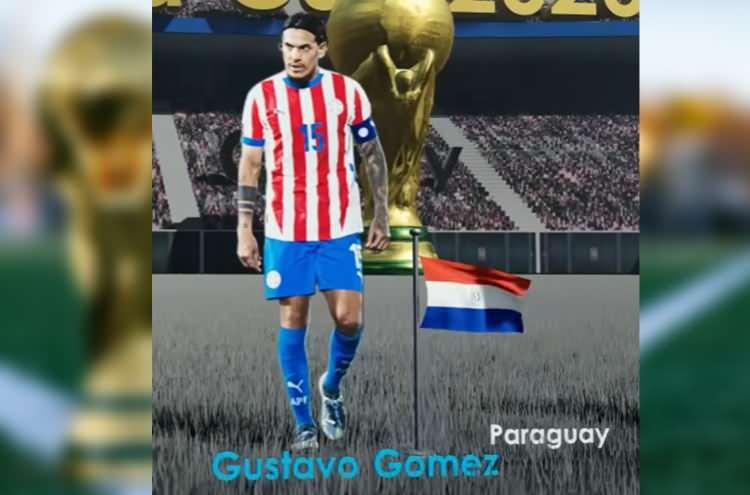 <p><strong><span style="color:#B22222">PARAGUAY</span>&nbsp; |&nbsp; GUSTAVO GOMEZ</strong></p>
