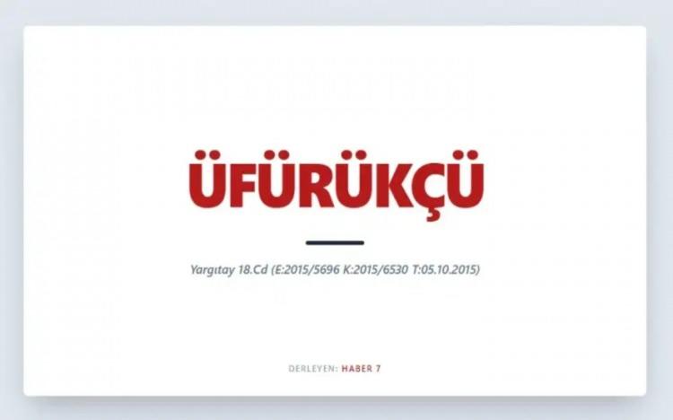 <p><span style="color:#B22222"><strong>&Uuml;F&Uuml;R&Uuml;K&Ccedil;&Uuml;&nbsp;</strong></span></p>
