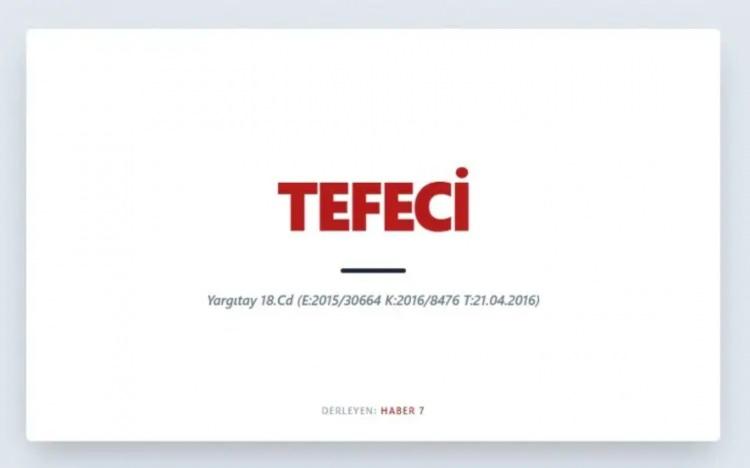 <p><span style="color:#B22222"><strong>TEFECİ&nbsp;</strong></span></p>

