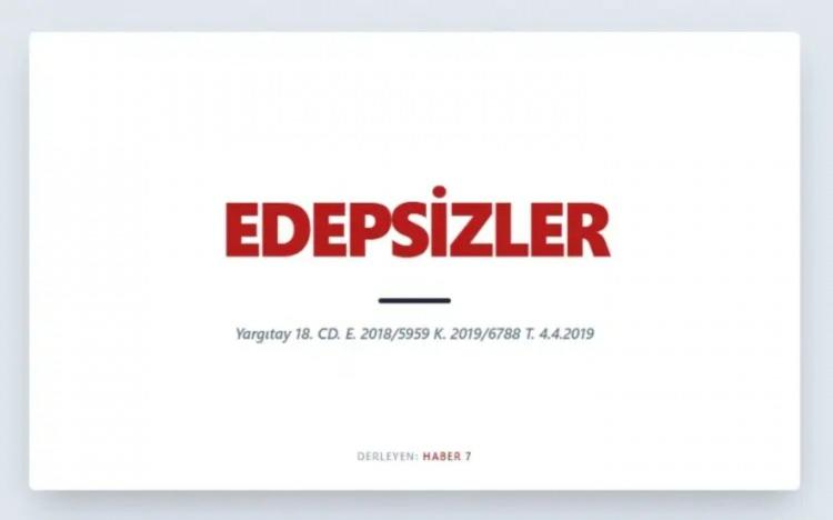 <p><span style="color:#B22222"><strong>EDEPSİZLER</strong></span></p>
