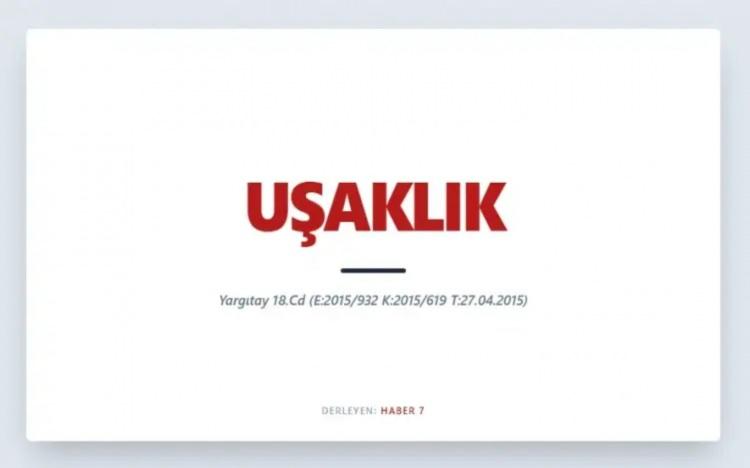 <p><span style="color:#B22222"><strong>UŞAKLIK&nbsp;</strong></span></p>
