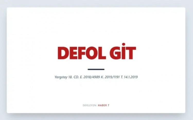 <p><span style="color:#B22222"><strong>DEFOL GİT&nbsp;</strong></span></p>
