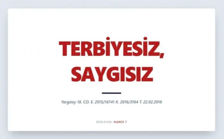 <p><span style="color:#B22222"><strong>TERBİYESİZ, SAYGISIZ&nbsp;</strong></span></p>
