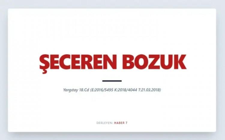 <p><span style="color:#B22222"><strong>ŞECEREN BOZUK&nbsp;</strong></span></p>
