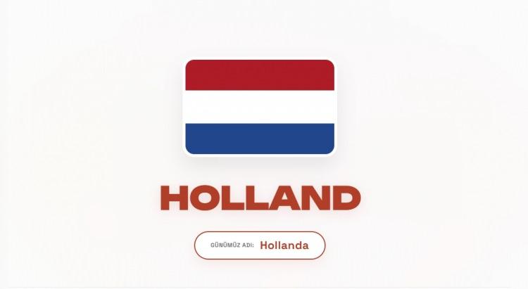 <p><span style="color:#B22222"><strong>HOLLANDA</strong></span></p>
