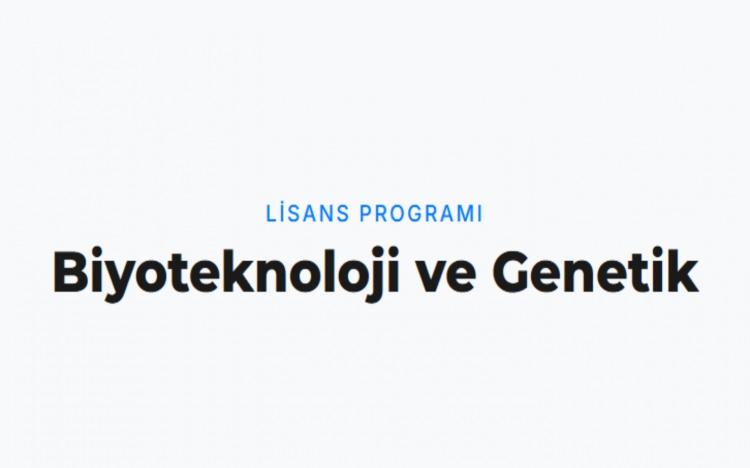 <p><strong>BİYOTEKNOLOJİ VE GENETİK</strong></p>

<p>&nbsp;</p>
