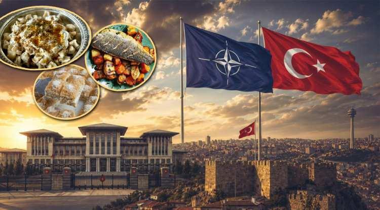 NATO Liderler Zirvesi akşam yemeğinin men&uuml;s&uuml; ortaya &ccedil;ıktı! T&uuml;rk mutfağı liderleri mest etti