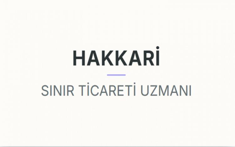 <p><strong>HAKKARİ&nbsp;</strong></p>
