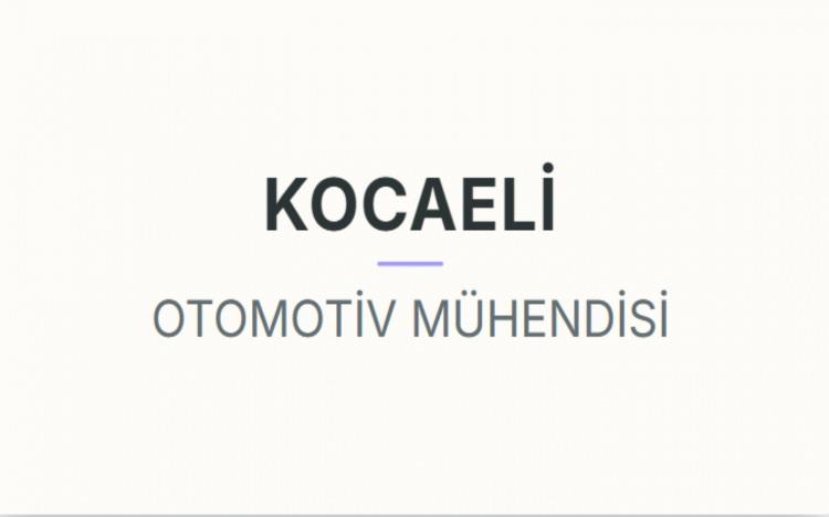 <p><strong>KOCAELİ&nbsp;</strong></p>
