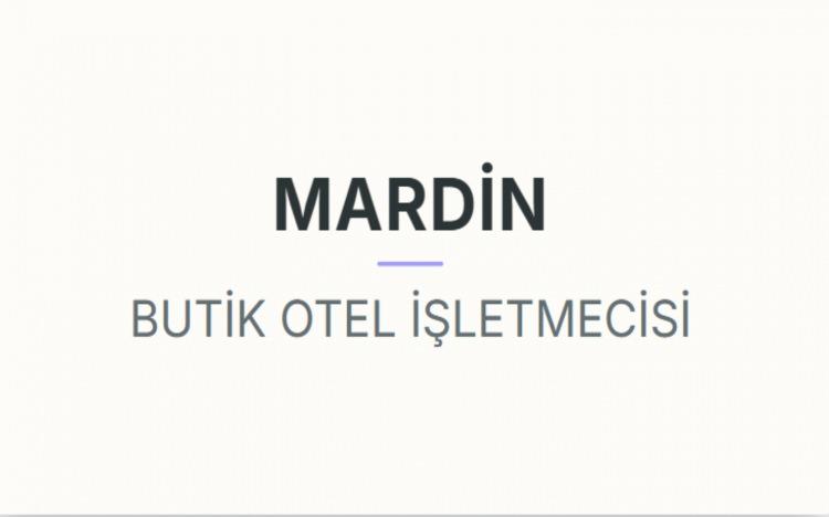 <p><strong>MARDİN</strong></p>
