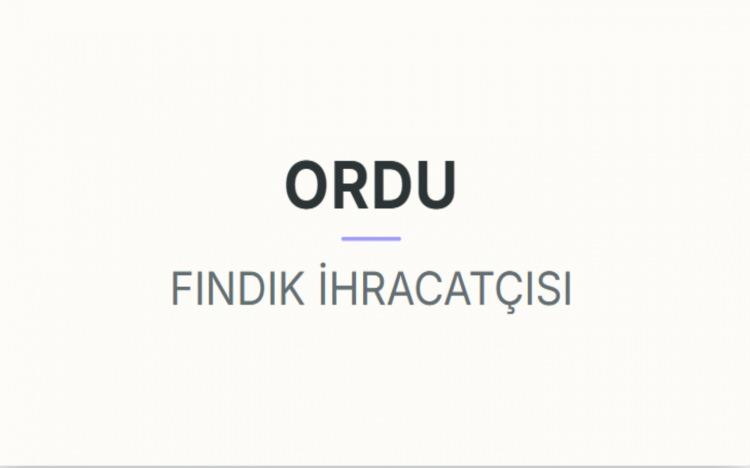 <p><strong>ORDU&nbsp;</strong></p>
