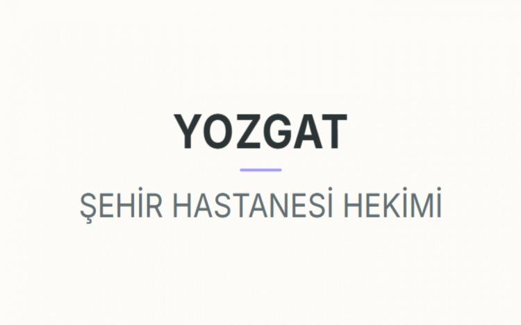 <p><strong>YOZGAT&nbsp;</strong></p>
