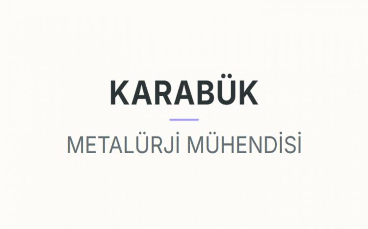 <p><strong>KARAB&Uuml;K</strong></p>
