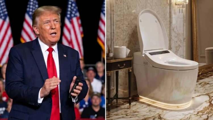 <p><span style="color:#B22222"><strong>TRUMP İ&Ccedil;İN DNA İZİ &Ccedil;ALINIR DİYE &Ouml;ZEL TUVALET GETİRİLDİ</strong></span></p>
