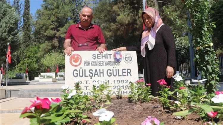 <p><strong>Fetullah&ccedil;ı Ter&ouml;r &Ouml;rg&uuml;t&uuml;'n&uuml;n (FET&Ouml;) 15 Temmuz 2016'daki hain darbe girişimi sırasında şehit d&uuml;şen Komiser Yardımcısı G&uuml;lşah G&uuml;ler&rsquo;in acılı ailesi, kızlarının anısını evlerinin &uuml;st katında oluşturdukları anı evinin kapılarını ilk kez a&ccedil;tı.</strong></p>
