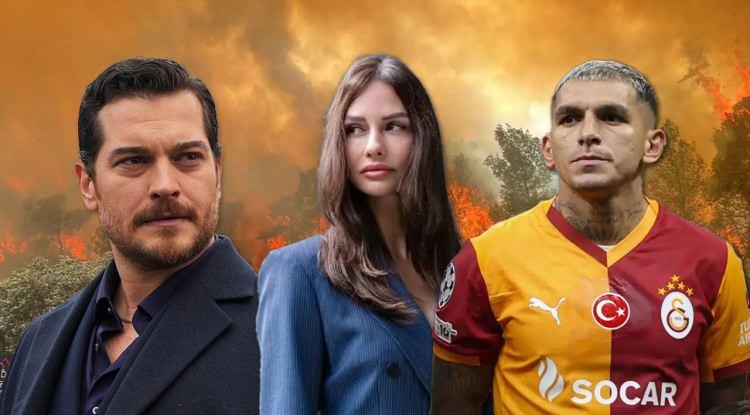Milas'taki orman yangını l&uuml;ks siteye sı&ccedil;radı! &Uuml;nl&uuml; isimlerin evleri alevler i&ccedil;inde kaldı