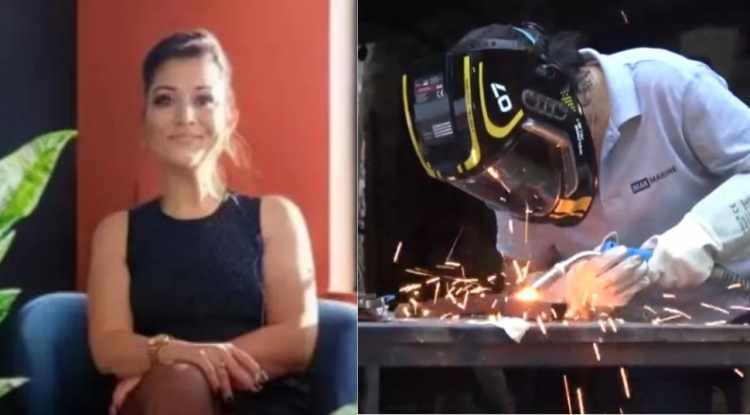<p>Antalya'da bir tersanede insan kaynakları y&ouml;neticisiyken her şeyi geride bırakarak 'kaynak ustası' belgesi alan Tuğba &Ccedil;elik (42), &ccedil;alıştığı tersaneye kaynak ustası olarak d&ouml;nd&uuml;. &Ccedil;elik, <em><strong>"Takım elbiseler, topuklu ayakkabılarla gittiğim iş yerime artık kaynak&ccedil;ı &uuml;niformam, eldivenim ve maskemle geliyorum"</strong></em> dedi.</p>

