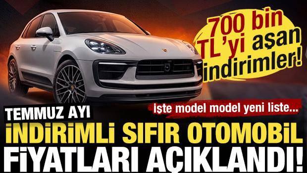 <p><strong><span style="color:#B22222">716 BİN TL İNDİRİM! TEMMUZ AYI İNDİRİMLİ SIFIR OTOMOBİLLER A&Ccedil;IKLANDI! </span>MODEL MODEL LİSTE...</strong></p>
