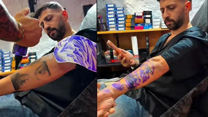 <div>Burak Bulut'un kolunda yer alan ve eski eşi Eda Sakız'ın g&ouml;zlerinin işlendiği d&ouml;vmesini kapattırdığı ortaya &ccedil;ıktı.</div>
