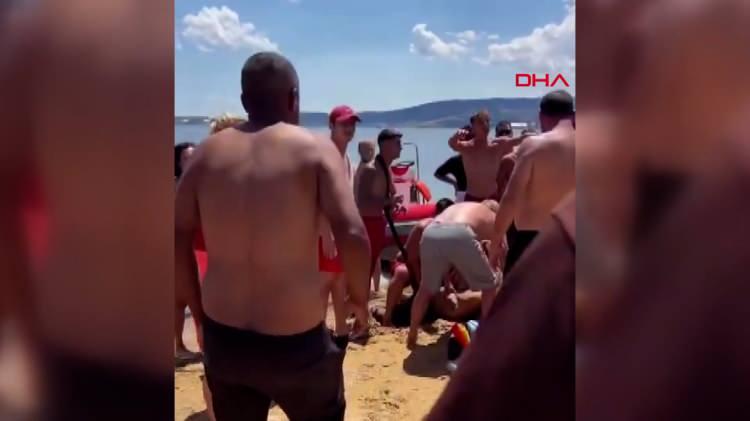 <p>Salih D.'nin sudan &ccedil;ıkarılma anı ve sonrasındaki panik havadan net bir şekilde kameralara yansıdı.</p>
