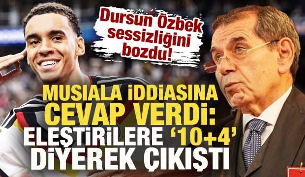<p>Galatasaray Kul&uuml;b&uuml; Başkanı Dursun &Ouml;zbek, sarı-kırmızılıların anlaştığı iddia edilen Jamal Musiala hakkında konuştu.</p>
