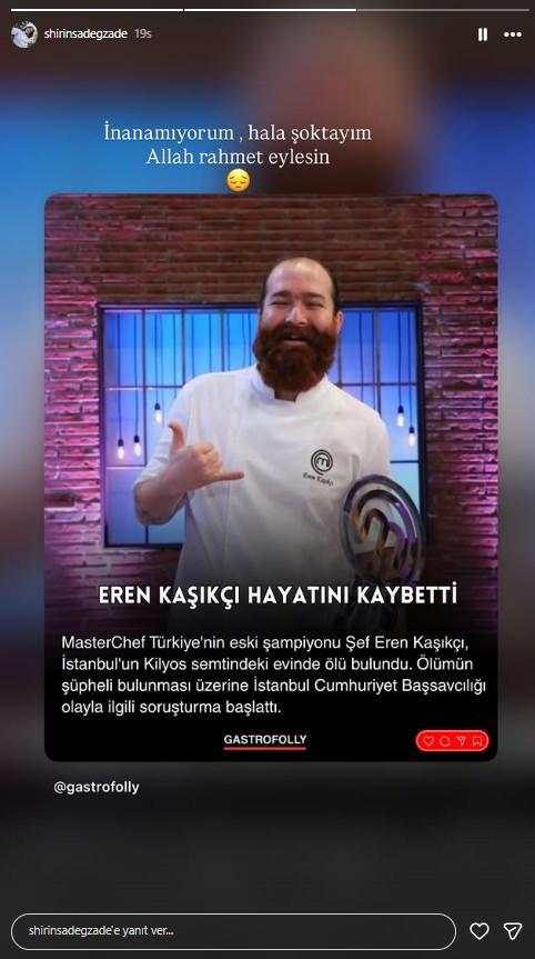 <p><span style="color:#B22222"><strong>ŞİRİN SADEGZADE</strong></span></p>

<p><span style="color:#800080"><em><strong>"İnanmıyorum, hala şoktayı. Allah rahmet Eylesin."</strong></em></span></p>

<p>&nbsp;</p>
