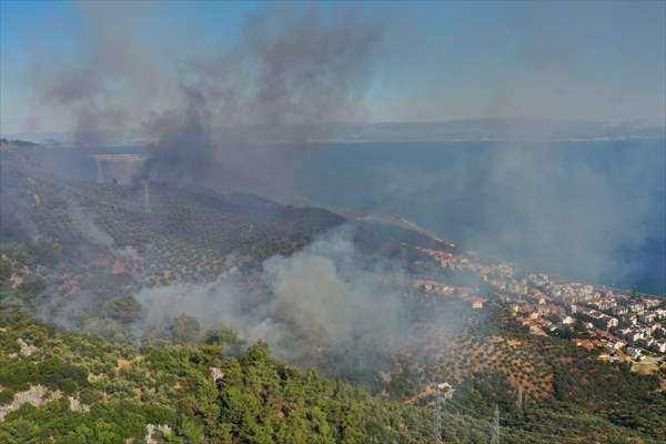 <p>Balıkesir'in Edremit il&ccedil;esinde, ormanlık ve zeytinlik alanda &ccedil;ıkan yangına havadan ve karadan m&uuml;dahale ediliyor. B&ouml;lgede yaşayan vatandaşlar da evlere yakın yerlere su taşıyarak ekiplere destek oluyor.</p>

<p>&nbsp;</p>
