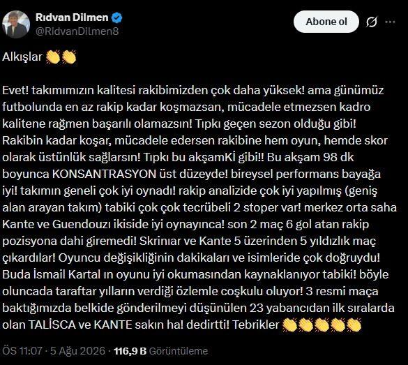 <p>(Rıdvan Dilmen'in Fenerbah&ccedil;e - Sturm Graz ma&ccedil;ı değerlendirmeleri)</p>
