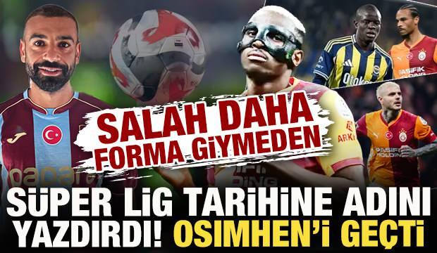 <p>Trabzonspor'un yeni transferi Mohamed Salah, S&uuml;per Lig tarihine ge&ccedil;ti.</p>
