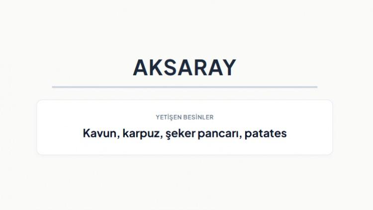 <p><strong>AKSARAY&nbsp;</strong></p>
