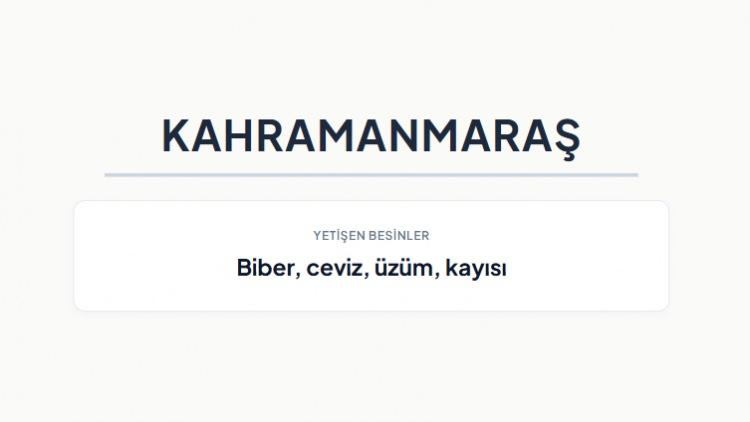 <p><strong>KAHRAMANMARAŞ&nbsp;</strong></p>

