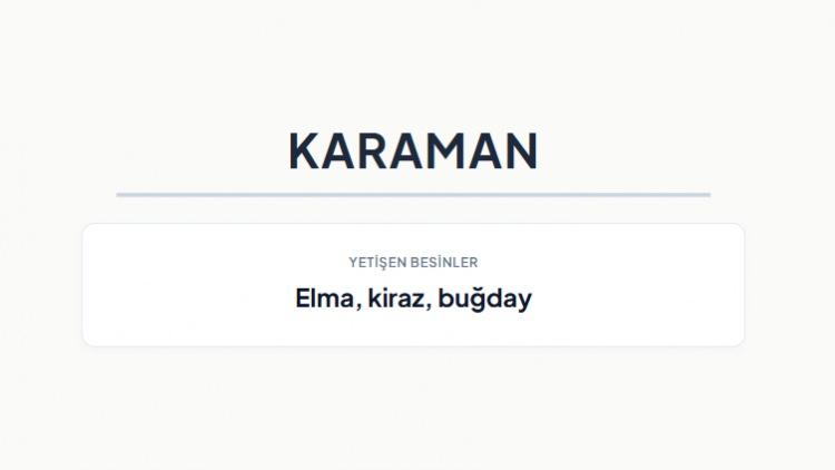 <p><strong>KARAMAN&nbsp;</strong></p>

