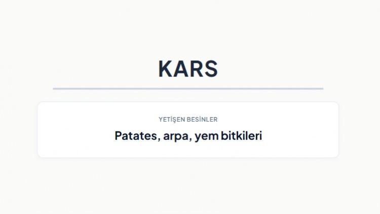 <p><strong>KARS&nbsp;</strong></p>
