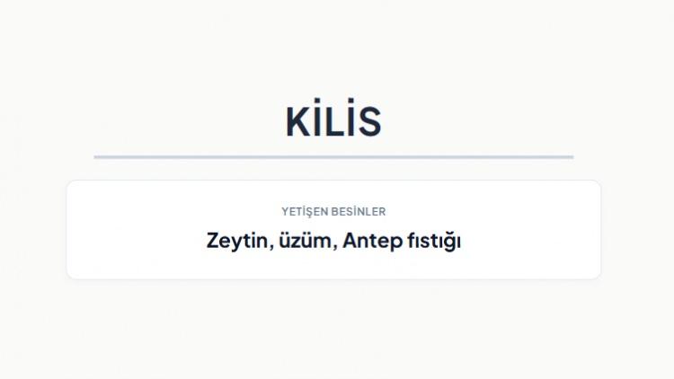 <p><strong>KİLİS&nbsp;</strong></p>

