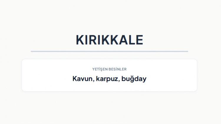 <p><strong>KIRIKKALE&nbsp;</strong></p>
