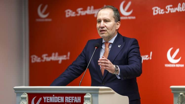 <p><span style="color:#A52A2A"><strong>YENİDEN REFAH PARTİSİ</strong></span><br />
<br />
Yeniden Refah Partisi Genel Başkanı Fatih Erbakan, TBMM'ye sunulan kanun teklifine ilişkin değerlendirmelerde bulundu.<br />
<br />
Erbakan, TBMM'ye sunulan "&Ccedil;er&ccedil;eve Yasa" teklifine "&ccedil;ekimser" oy vereceklerini a&ccedil;ıkladı.<br />
&nbsp;</p>
