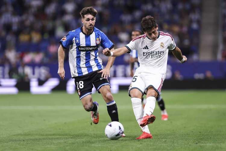 <p>Arda G&uuml;ler'in formasını giydiği Real Madrid, LaLiga'nın 2. haftasında Espanyol'a konuk oldu.&nbsp;</p>
