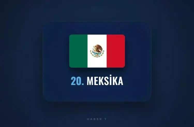 <p>20 ) MEKSİKA</p>
