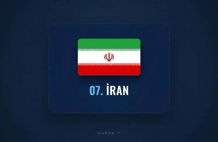 <p><span style="color:inherit"><span style="color:rgb(178, 34, 34)"><strong>7)&nbsp; İRAN</strong></span></span></p>

<p>&nbsp;</p>
