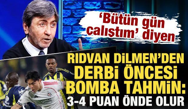 <p>Spor yorumcusu Rıdvan Dilmen, Fenerbah&ccedil;e ile Beşiktaş arasında Cumartesi g&uuml;n&uuml; oynanacak derbi &ouml;ncesi dikkat &ccedil;eken bir tahmin yaptı.&nbsp;</p>
