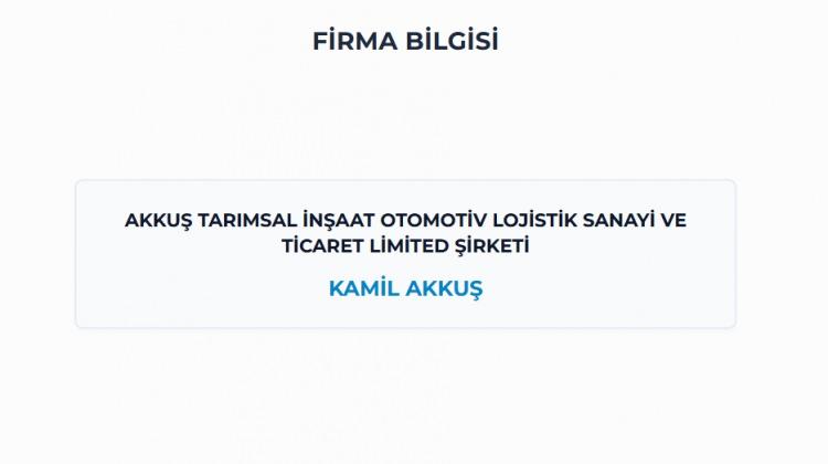 <p><span style="color:#B22222"><strong>BOR / NİĞDE -</strong></span></p>

<p><strong>AKKUŞ TARIMSAL İNŞAAT OTOMOTİV LOJİSTİK SANAYİ VE TİCARET LİMİTED ŞİRKETİ</strong></p>
