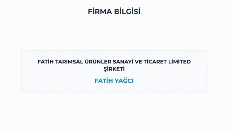 <p><span style="color:#B22222"><strong>EREĞLİ / KONYA - </strong></span></p>

<p><strong>FATİH TARIMSAL &Uuml;R&Uuml;NLER SANAYİ TİCARET LTD.ŞTİ</strong></p>
